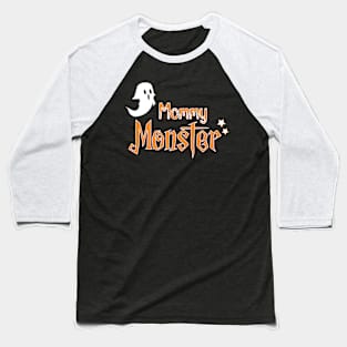 Mommy Monster Halloween Baseball T-Shirt